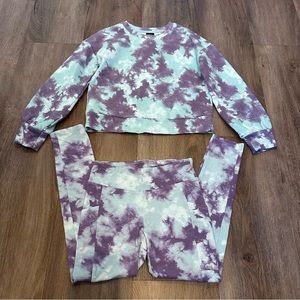 Art class tie dye matching pajama set